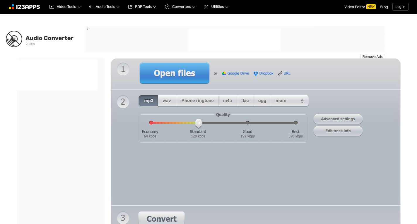 Convertitore M4A Online-Audio-Converter.com