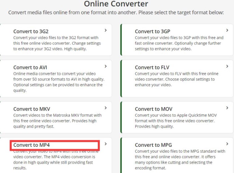 Converti AIFF in MP4 online