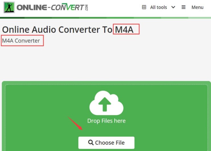 Converti AIFF in M4A online