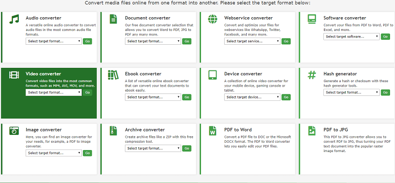 Converti MTS in MP4 in Online-Convert.com