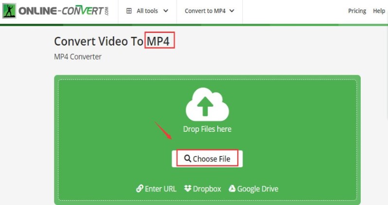 Convertitore online per convertire OGG in MP4