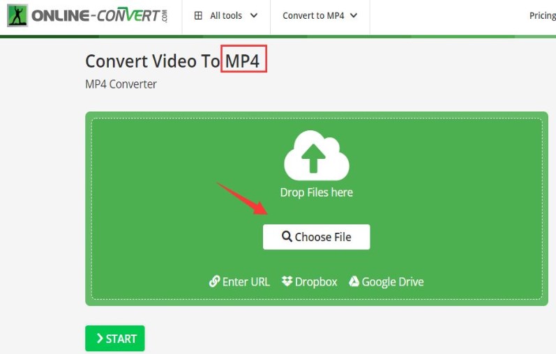 Converti WMA in MP4 online