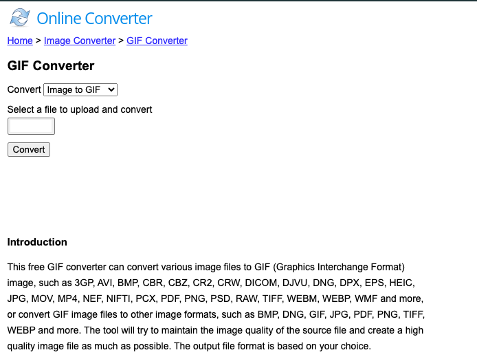 Come convertire video in GIF con Onlineconverter.com