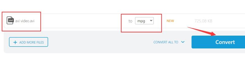 Estrai MPG da AVI Online