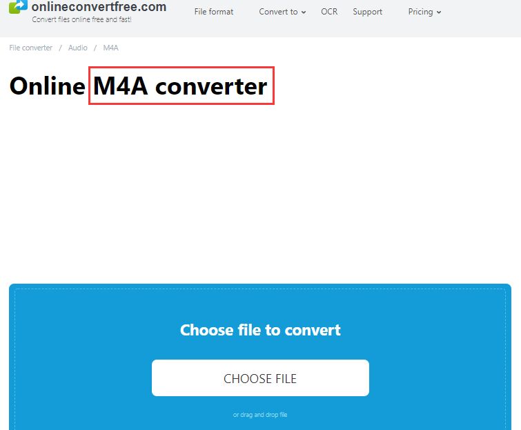 Converti M4A in WMA gratuitamente