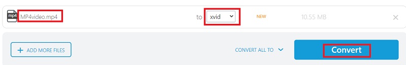 Converti MP4 in Xvid gratuitamente