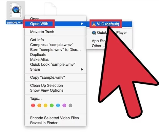 Usa VLC Media Player per riprodurre file WMV su Mac