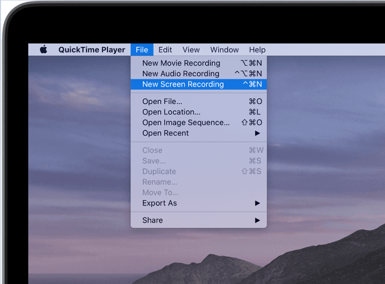 Registra un video su un Mac utilizzando QuickTime Player