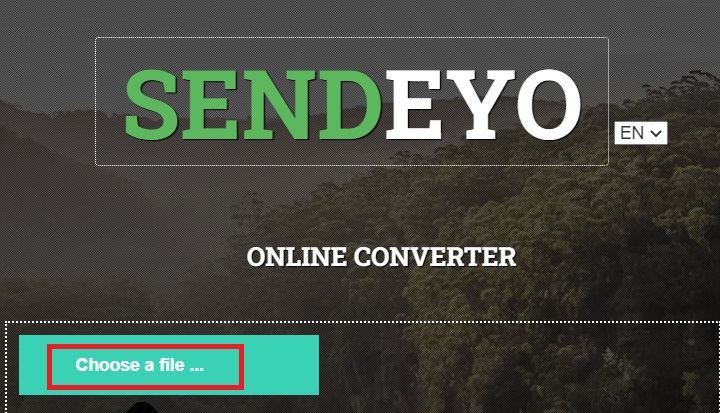 Trasforma MOD in MOV con Sendeyo Online Converter