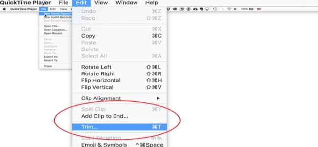 Come tagliare i video su Mac usando QuickTime
