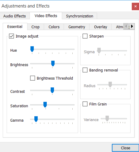 Illumina un video in Windows 10