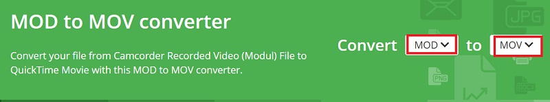Converti MOD in MOV gratuitamente