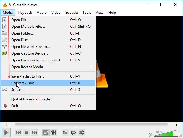Usa VLC per convertire MP4 in MPEG2