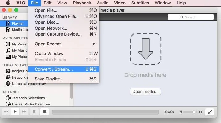 Converti video con VLC