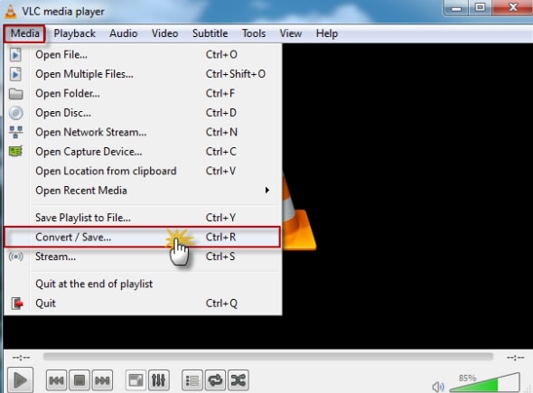 Converti MP4 in WMA usando VLC