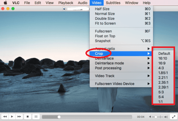 Ritaglia un video su Mac in VLC