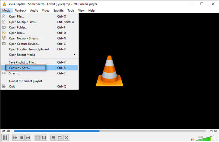 Converti FLAC in WAV da Windows utilizzando VLC Media Player