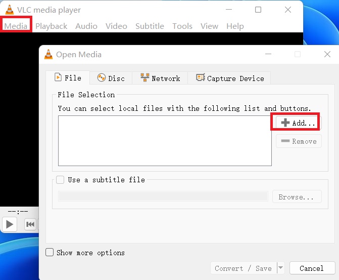 Converti M4V in MKV con VLC