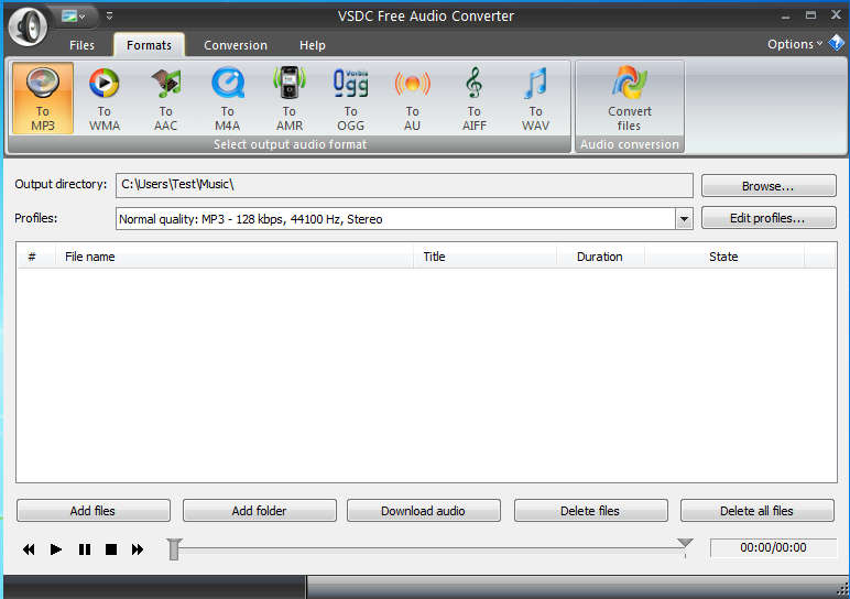 Convertitore WAV Convertitore audio gratuito VSDC