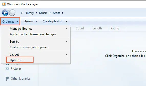 Converti MP4 in WMA utilizzando Windows Media Player