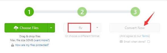 Converti MP4 in FLV online