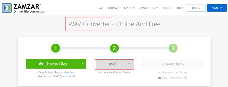 Convertitore da WAV a MIDI online e gratuito
