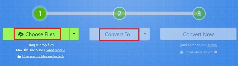 Converti file MJPG utilizzando Zamzar