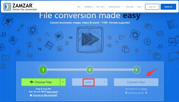 Convertitore online da MP4 a WMV