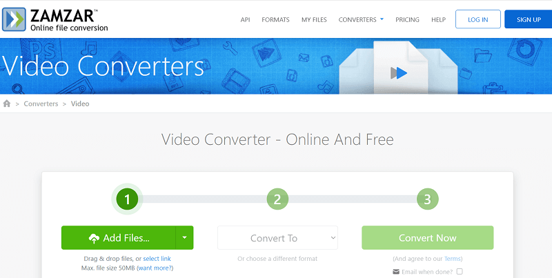 Convertitore MJPEG online gratuito