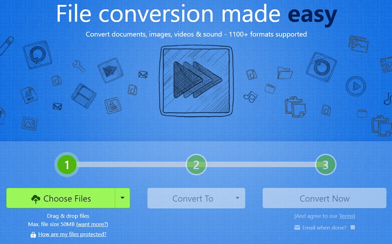 Converti video in GIF con Zamzar